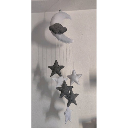 Hanging decoration for children's room white and gray like new