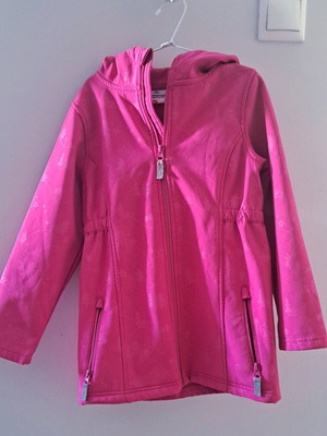 Jacket used for 7-8 years, pink, warm