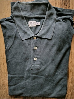 Armani Collezioni Polo μακρυμάνικη μπλούζα γκρι σαν καινούργιο