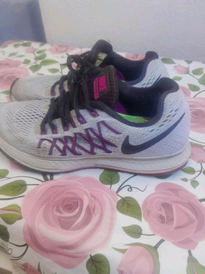Nike purple athletic shoes used size 38.5