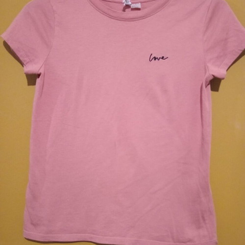 H&M Divided women's t-shirt new, size S, pink