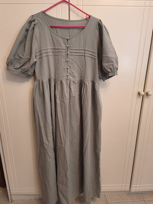 Shein cotton dress turquoise size L new with pockets