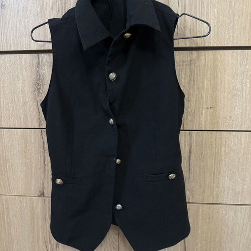 Zara waistcoat like new, black, size S