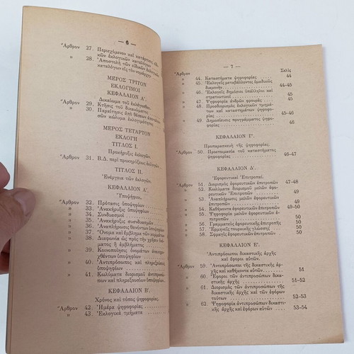 Nomothesia Peri Eklogis Voulefton 1963 used edition