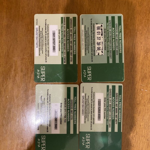 Phone cards pack of 4 like new