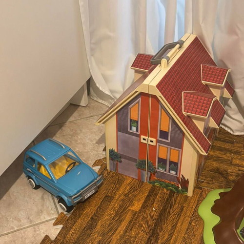 Playmobil toys used, large bag with children's playsets