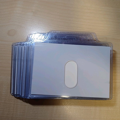 Card protection covers transparent like new, pack of 9, 6x9cm