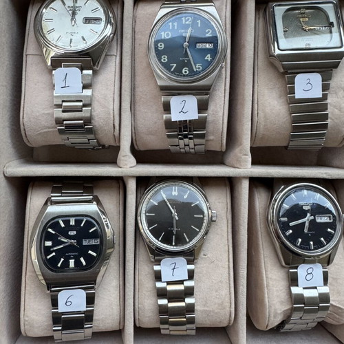 Seiko 5 watch collection like new, men's