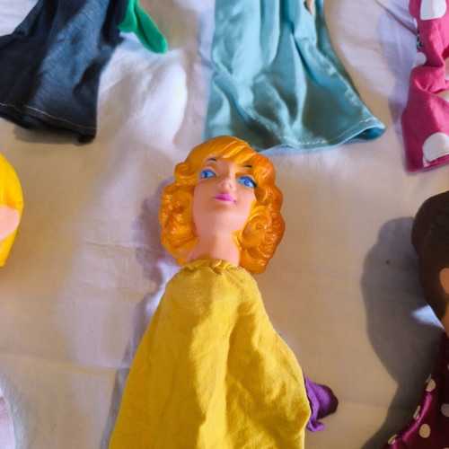 Vintage hand puppets pack of 8, like new