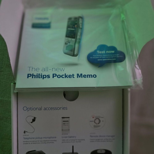 Philips Pocket Memo voice recorder new in box
