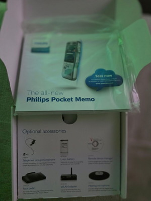 Philips Pocket Memo voice recorder new in box