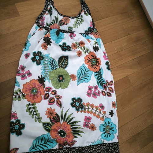 Zara floral backless dress with leopard details like new