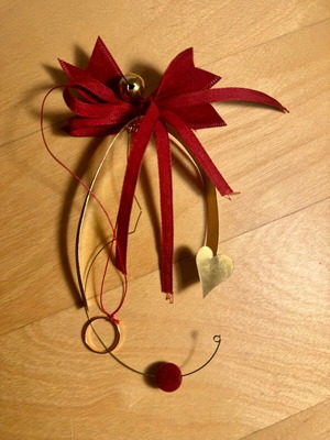 Lucky charm horseshoe heart new