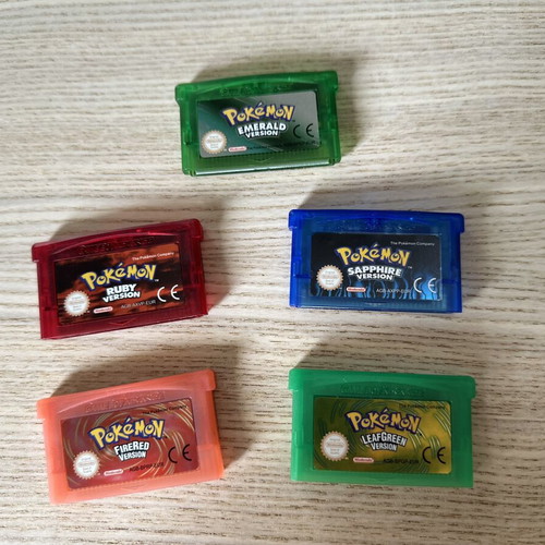 Pokemon Game Boy Advance cartridges like new, set of 5