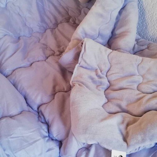 Double Flannel Quilt new, velour and Microsilk 230x220 cm