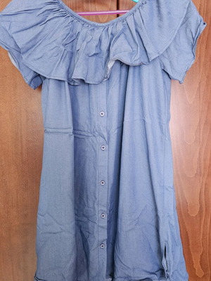 Summer dress like new, turquoise, size L, above the knee