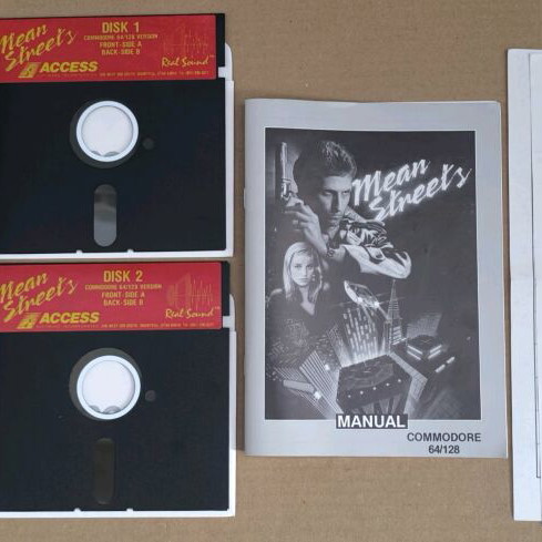 Mean Streets used, Commodore Disk, Big Box