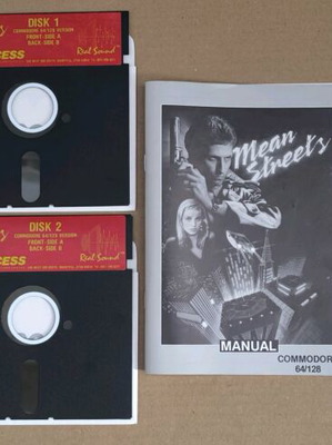 Mean Streets used, Commodore Disk, Big Box