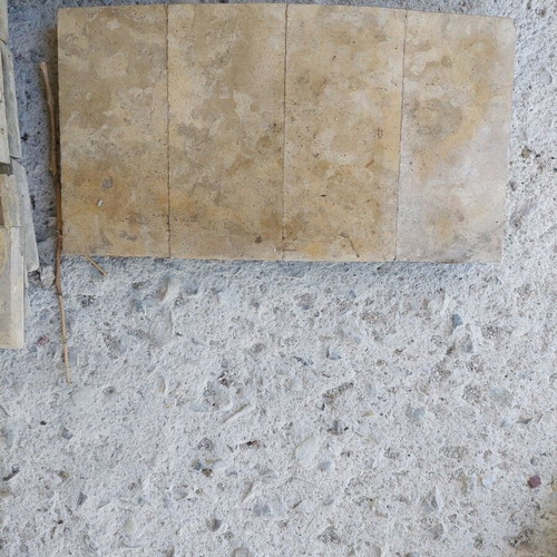 Fireplace granite and marble cladding used