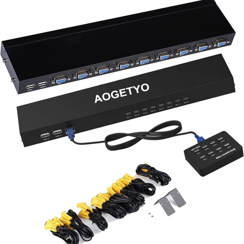 Aogetyo 8 Port USB VGA KVM Switch σαν καινούργιο