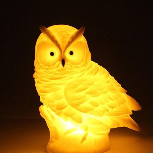Decorative owls new illuminated with battery