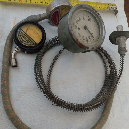 Set of 3 used MotoMeter and VDO measuring instruments