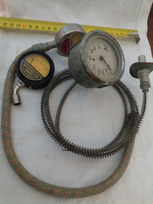 Set of 3 used MotoMeter and VDO measuring instruments