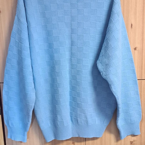 Lacoste men's wool cardigan like new, blue, size XXL