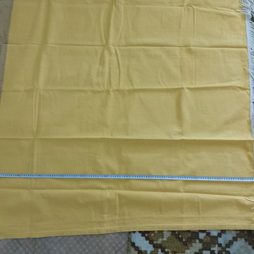 Cotton bedspread like new with fringes, 185x220 cm