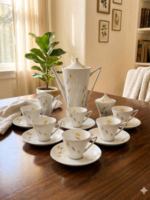 Alka Bavaria Germany Antique Coffee Set 15pcs 1938-1958
