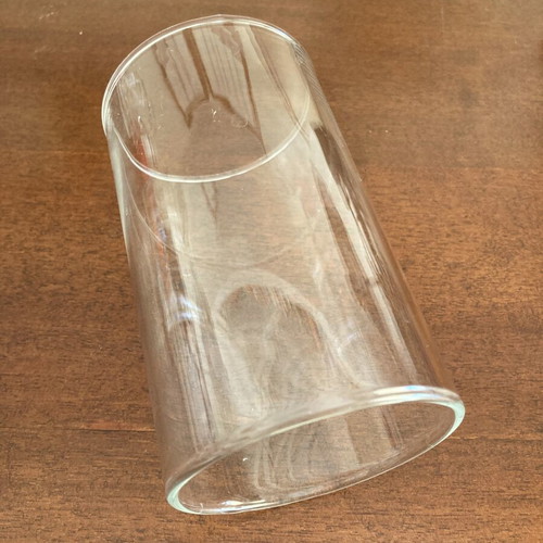 Vintage clear glass cylinder lamp shade replacement