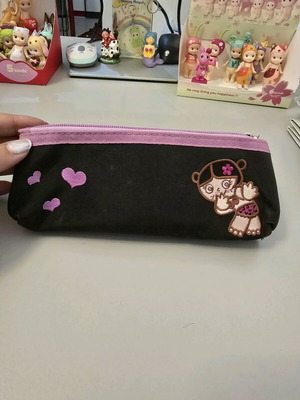 Santoro pencil case used, black