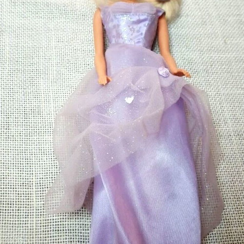 Mattel Vintage Barbie doll used with lilac evening dress