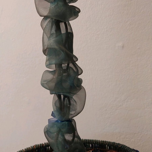 Handmade ceiling light like new, very nice color