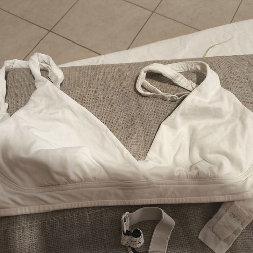Prenatal nursing bras set 75C and 38C like new, white and black