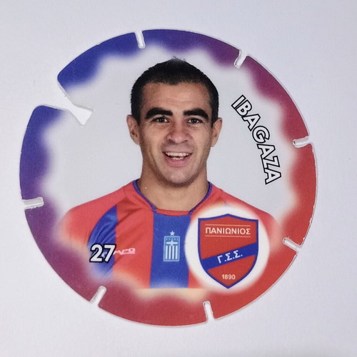 Ariel Ibagaza Panionios collectible football sticker