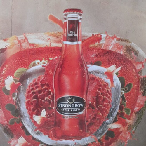 Strongbow Metal Advertising Sign new, size 39×30