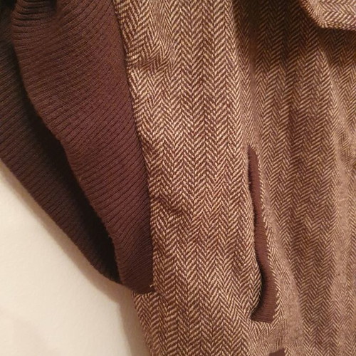 Rococo women's wool vest used, brown, size L