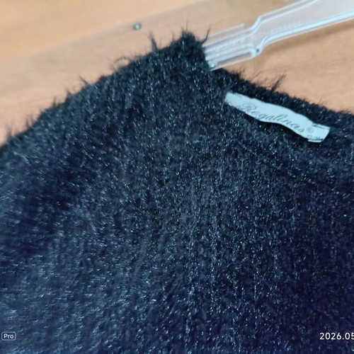Regalinas knitted blouse like new, size M, black