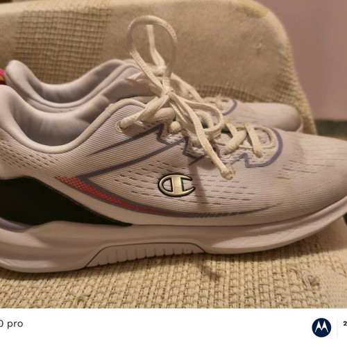Champion athletic shoes used, size 39, white pink