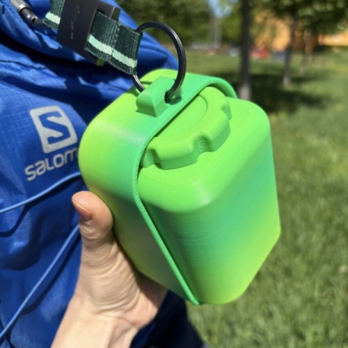 2 in 1 Travel Bottle for Dogs and Cats, new, water and food bowl