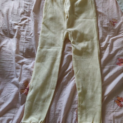 Vintage men's long elastic wool pajama pants like new
