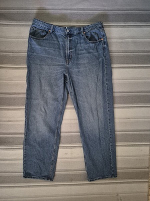 H&M Jeans high waist straight leg size 50 used, blue