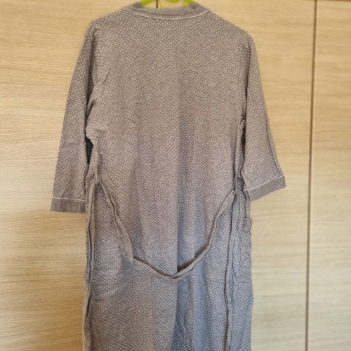 Cotton Maternity and Nursing Robe XL like new, grey with stars