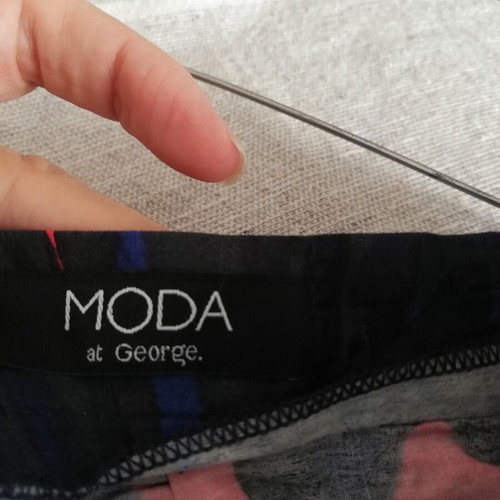 Floral midi skirt Moda at George size 42 like new, cotton, blue and pink