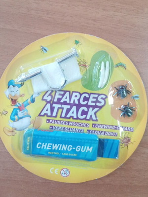 Collectible prank toy sealed from PICSOU Magazine with 4 types of pranks