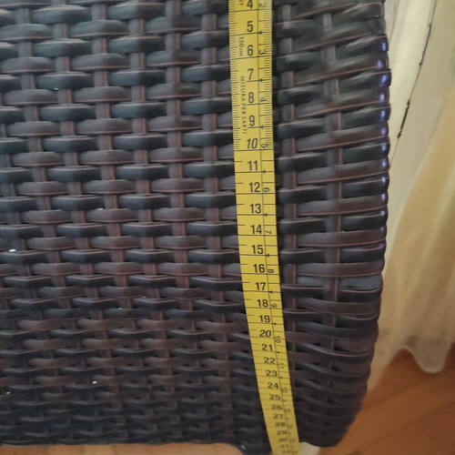 Mexil outdoor chair like new with durable gray and purple cushions