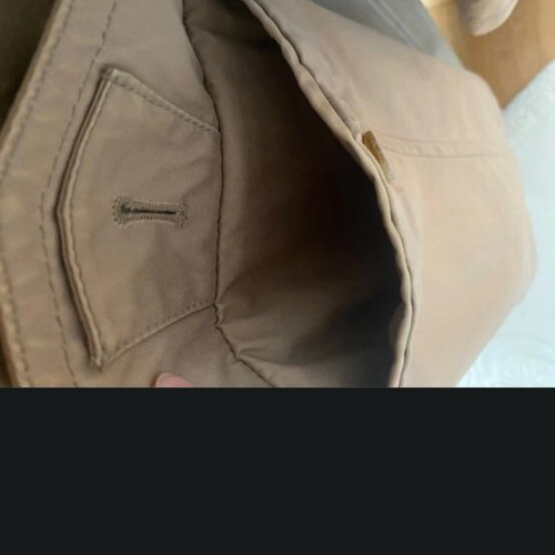 Massimo Dutti men's beige trench coat, classic double-breasted