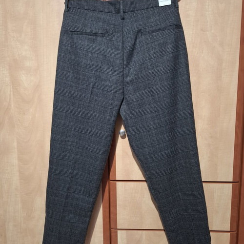 Men's Gray Checked Pants size 32 new