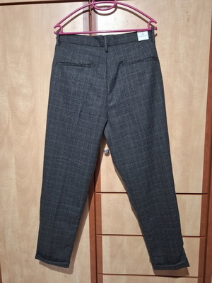 Men's Gray Checked Pants size 32 new